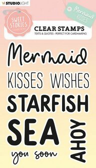 TWEEDE KANS Studio Light Clearstamp A6 - Sweet Stories nr. 441 Mermaid Kisses SL-SS-STAMP441 OP=OP