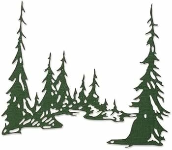 Sizzix Thinlits Tall Pines by Tim Holtz 665583 OP=OP