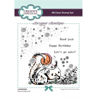 Creative Expressions Clearstamp A6 - Woodland Walk Sammy Squirrel UMSDB089 OP=OP