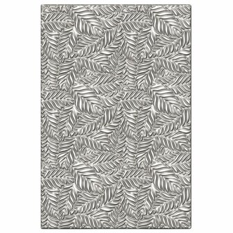 Sizzix 3-D Textured Impressions Embossing Folder - Leaf Pattern 665357 OP=OP