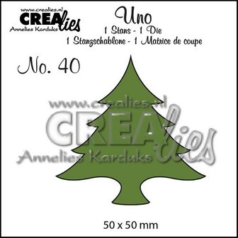 Crealies UNO - Christmas Tree UNO40 OP=OP