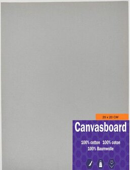 CANVASBOARD 20 X 20 CM 3MM 250 GRAM OP=OP