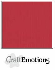 CraftEmotions Linnenkarton 30,5 x 30,5 cm - Kersen rood OP=OP