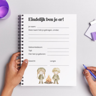 Baby invulboek gepersonaliseerd - Mijn eerste jaar: Little Explorers