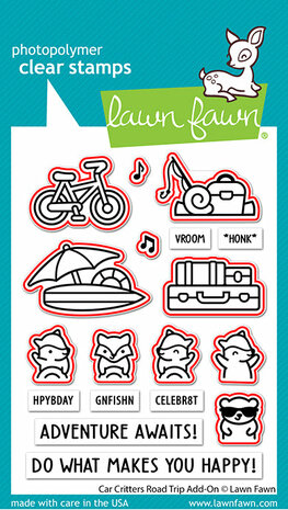 Lawn Fawn Die - Car Critters Road Trip Add-On LF3168 OP=OP