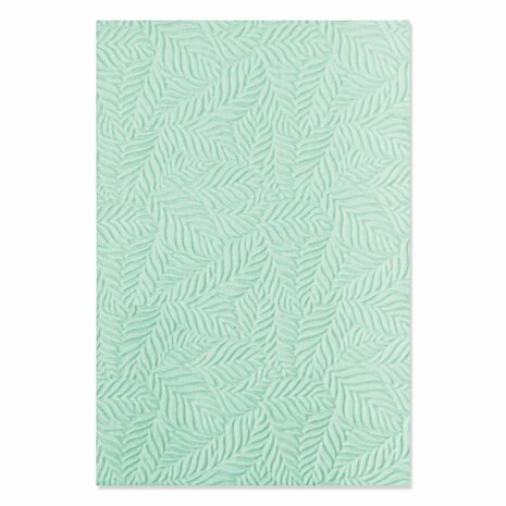 Sizzix 3-D Textured Impressions Embossing Folder - Leaf Pattern 665357 OP=OP