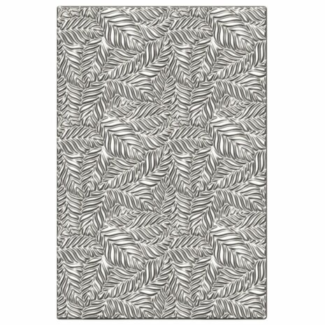 Sizzix 3-D Textured Impressions Embossing Folder - Leaf Pattern 665357 OP=OP