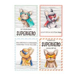 TWEEDE KANS Studio Light Clearstamp A6 - Friendz nr. 468 Super Buddy CCL-FR-STAMP468 OP=OP