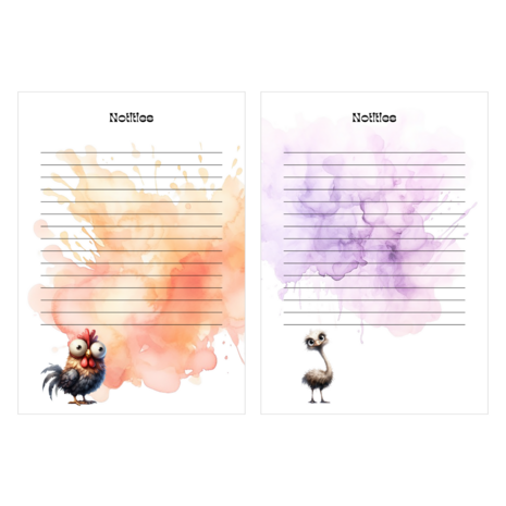 Jaaragenda A5 Gepersonaliseerd - Weird Birds 1