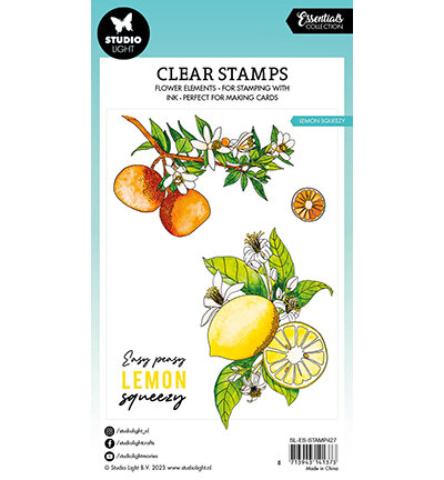 TWEEDE KANS Studio Light Clearstamp A6 - Essentials nr. 427 Lemon Squeezy SL-ES-STAMP427 OP=OP